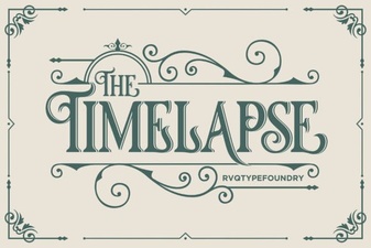 Timelapse Font: Creative Typography for Dynamic Projects