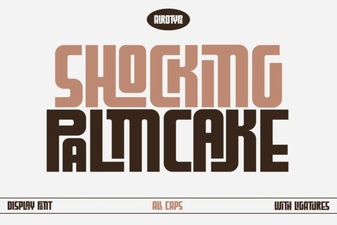 Shocking Palm Cake Font for Bold Design Projects