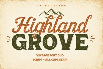 Highland Grove Font for Creative Typography Projects