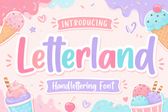 Creative Letterland Font for Fun and Functional Design Projects