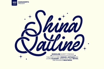 Shina Qatline Font: Modern Typography for Creative Projects