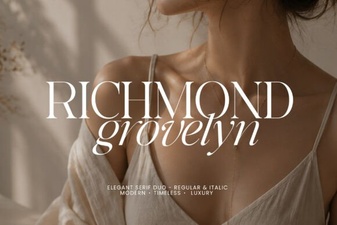 Richmond Grovelyn Font: Elegant Typography for Creative Projects
